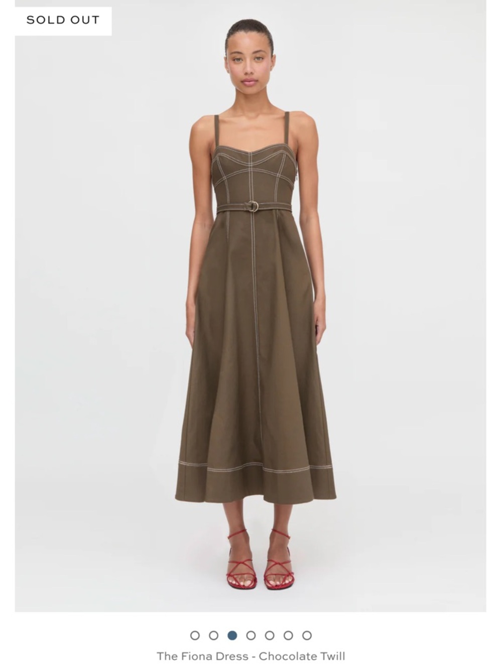 Hill House Fiona Midi Dress - Chocolate